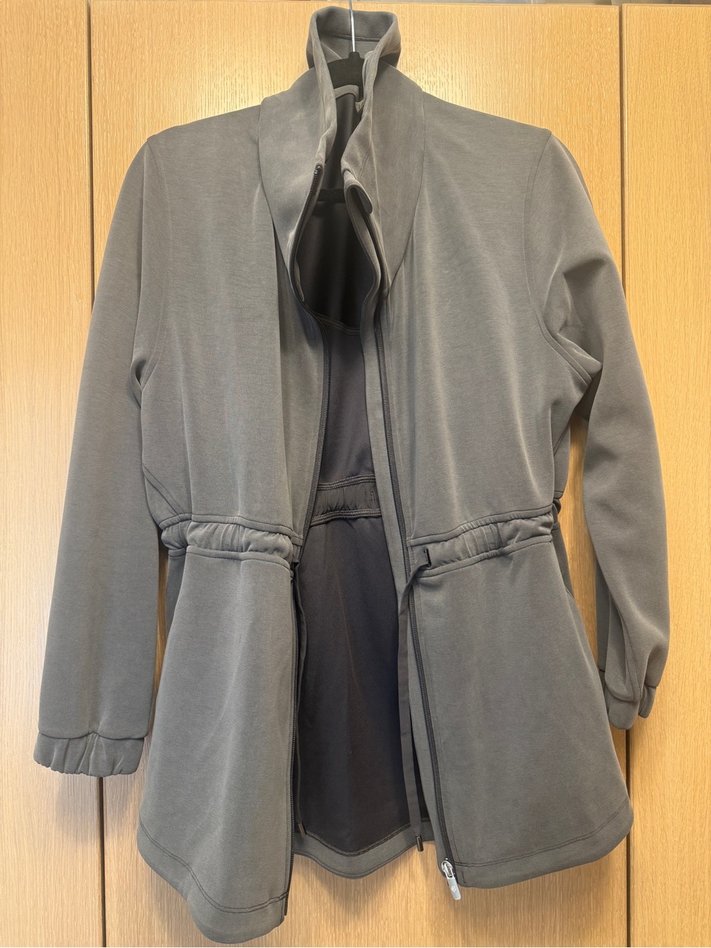 lululemon athletica Women's Gray Zip-Front Utility Jacket